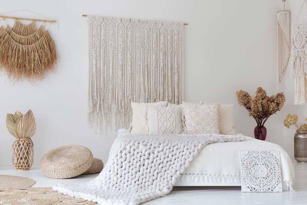Elemente für Schlafzimmer im Boho-Stil Elemente für Schlafzimmer im Boho-Stil (depositphotos.com)