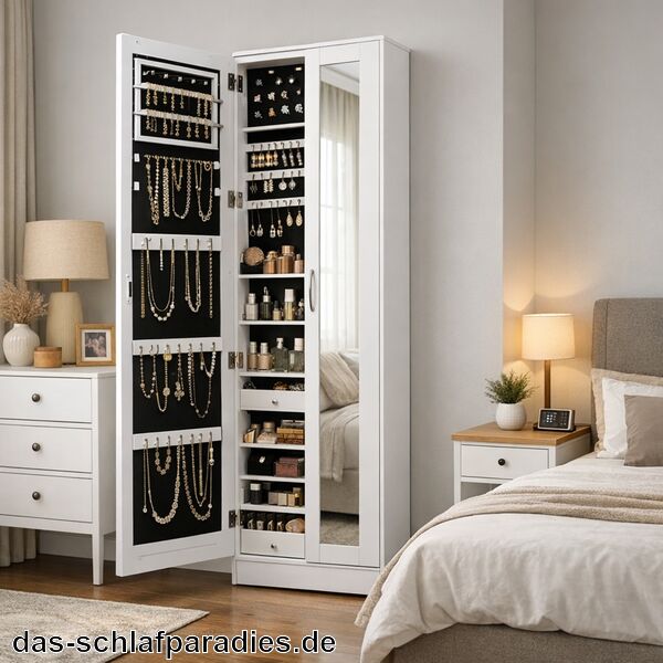 Schmuckschrank Weiß für das Schlafzimmer