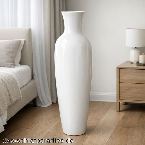 Bodenvase Weiß für das Schlafzimmer