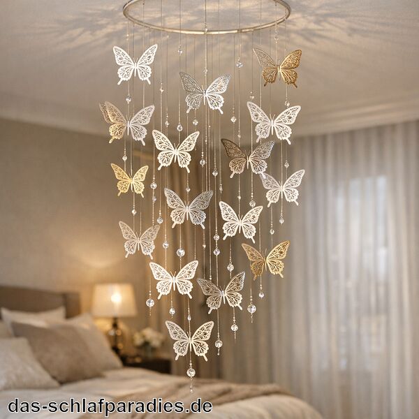 Deko Schmetterlinge für das Schlafzimmer