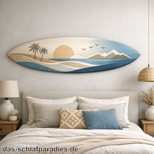 Deko Surfbrett für das Schlafzimmer