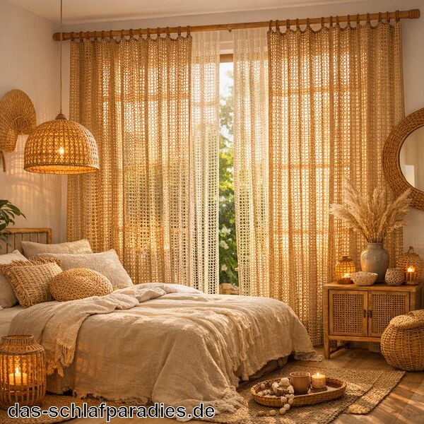 Rattan Deko für das Schlafzimmer