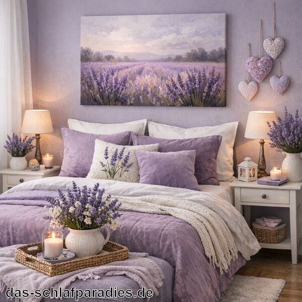 Deko Lavendel für das Schlafzimmer
