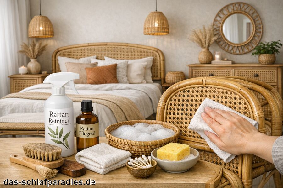 Pflege und Reinigung von Rattan-Produkten - Rattan Deko für das Schlafzimmer