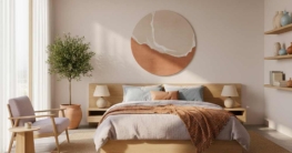 Japandi Farben fürs Schlafzimmer: Von Beige, Lavendel, Eisblau bis Terrakotta richtig kombinieren