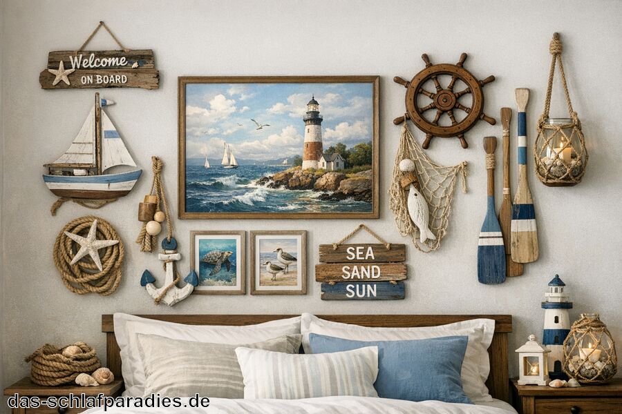 Maritime Wanddeko für das Schlafzimmer Maritime Wanddeko für das Schlafzimmer