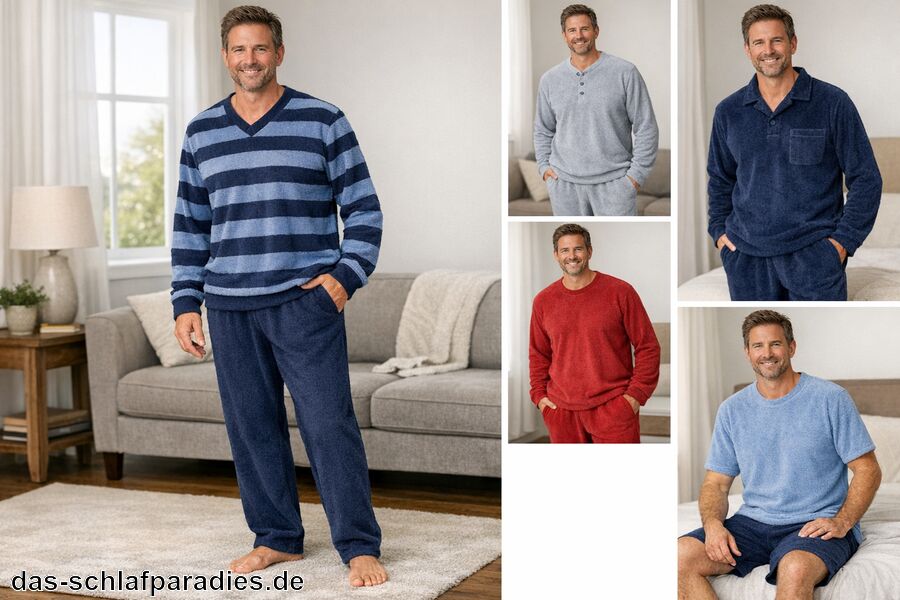 Frottee Schlafanzug Herren Frottee Schlafanzug Herren