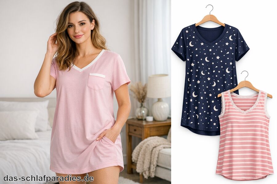 Schlafshirt Damen Schlafshirt Damen