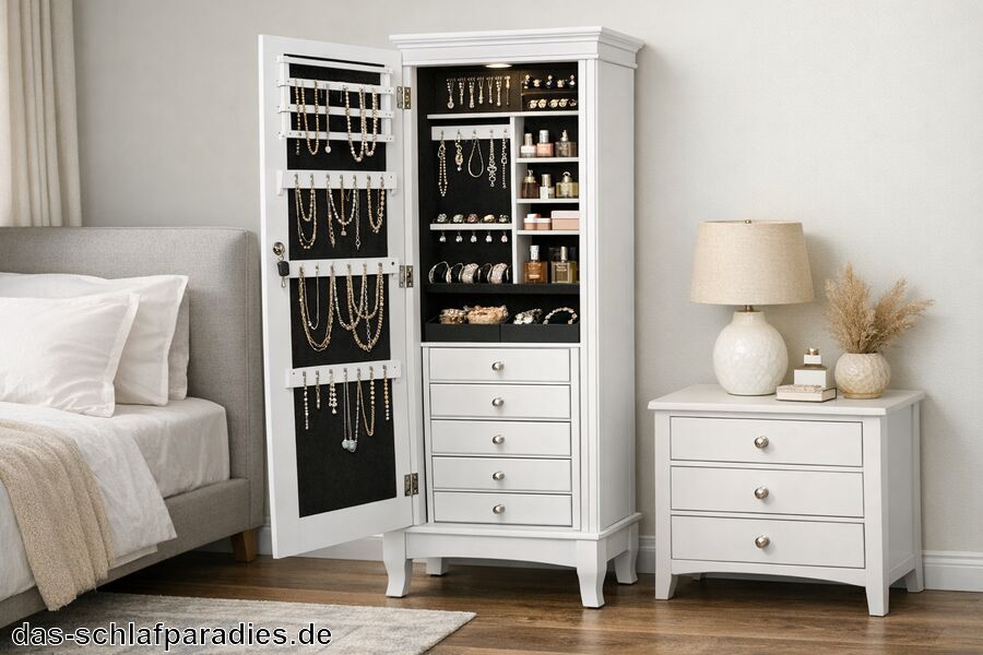 Schmuckschrank Weiß für das Schlafzimmer Schmuckschrank Weiß für das Schlafzimmer