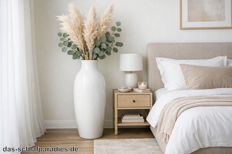 Bodenvase Weiß für das Schlafzimmer Bodenvase Weiß für das Schlafzimmer