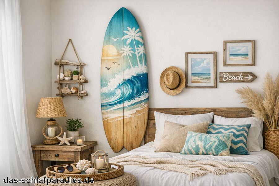 Deko Surfbrett für das Schlafzimmer Deko Surfbrett für das Schlafzimmer